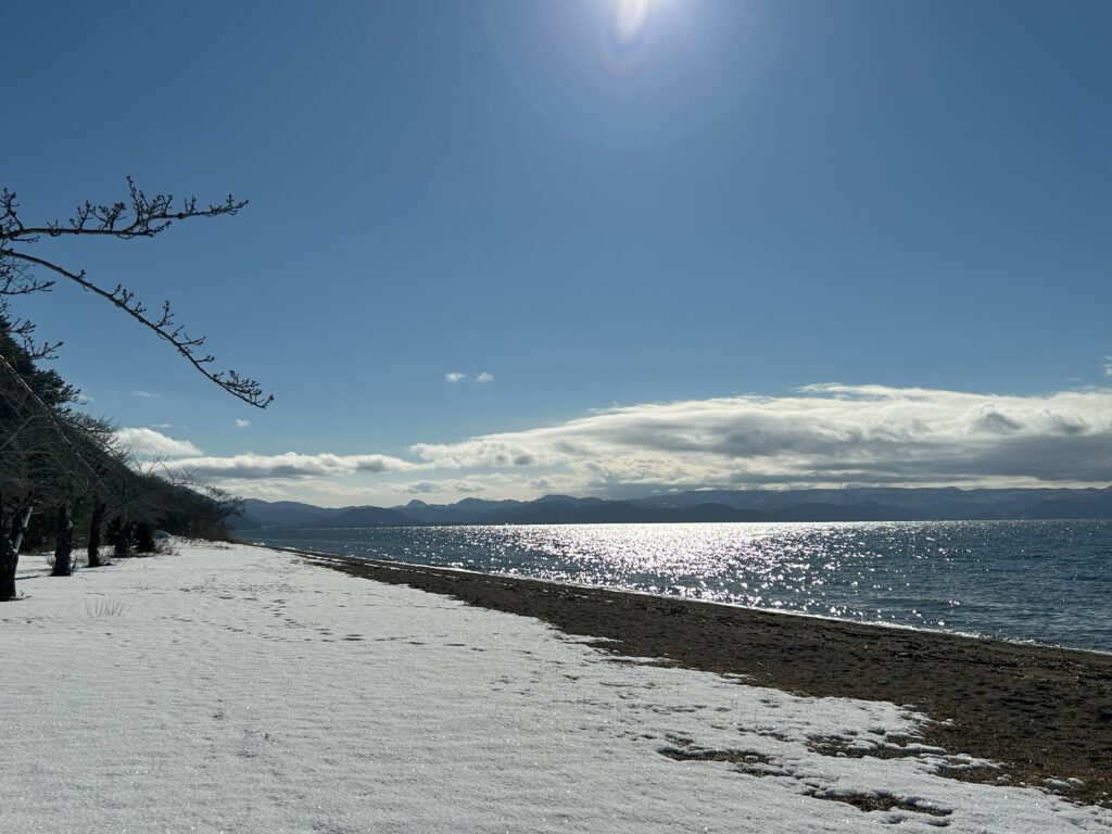 磐梯山、猪苗代湖