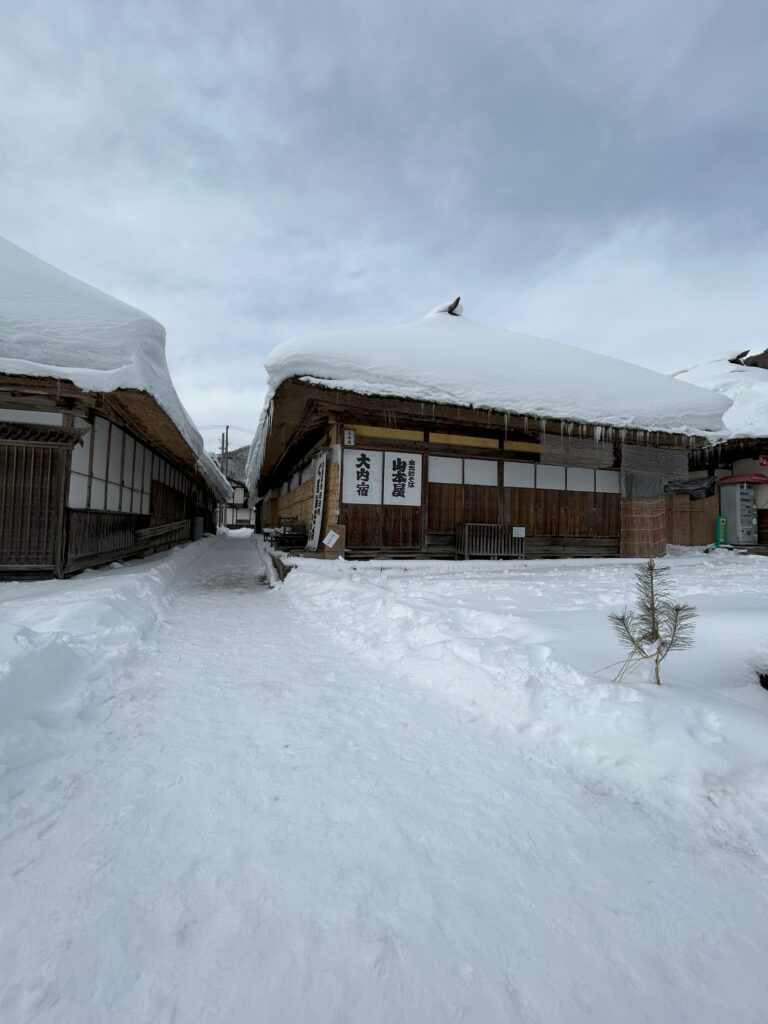 冬の大内宿