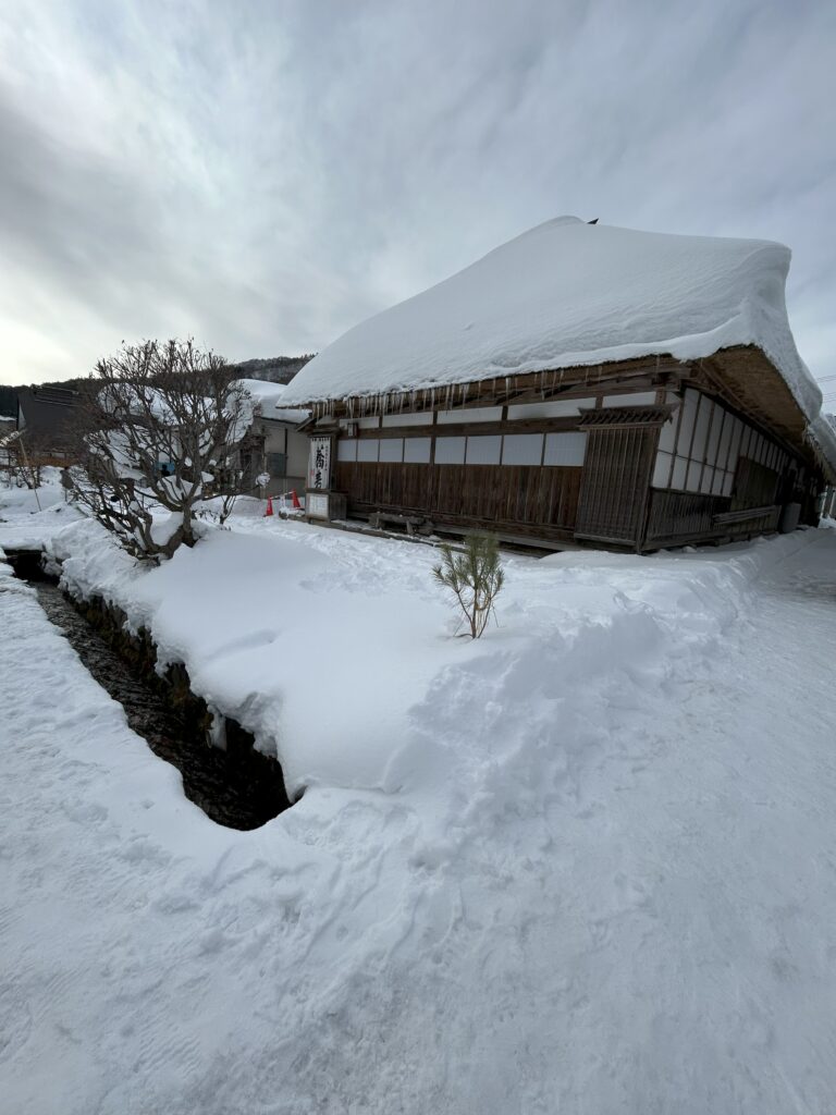 冬の大内宿