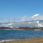 磐梯山、猪苗代湖