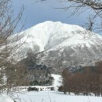 町営磐梯山牧場と磐梯山